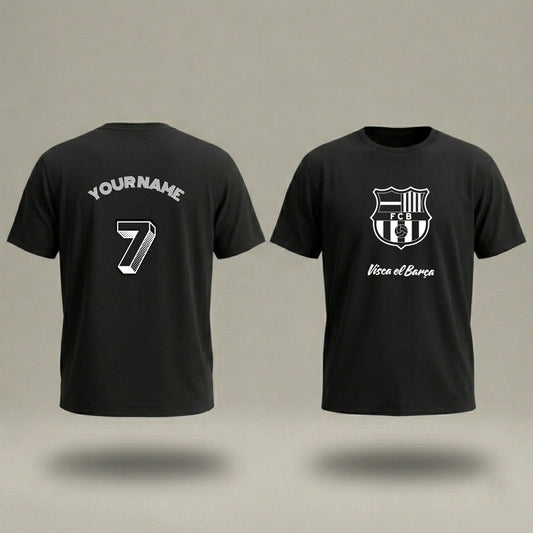 ملابس مشجعي "فيسكا بارسا" | تيشيرت أو هودي مخصص باسمك ورقمك